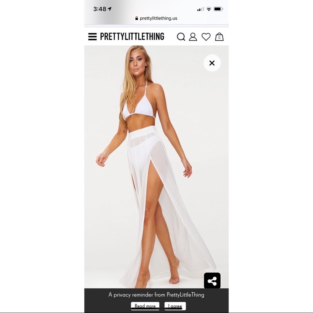 Bathing suit cover up skirt